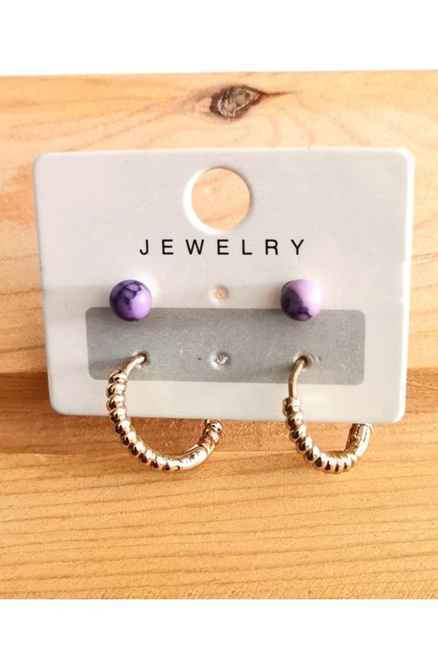 Colorful Shaped Style Earrings