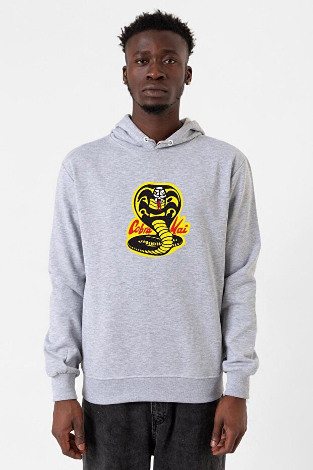 Cobra Kai Logo Grimelanj Men's Hooded 3Ip Sweatshirt