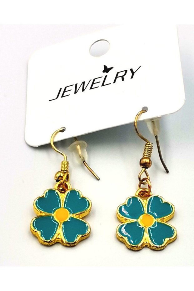 Colorful Non-Tarnish Luxury Earrings with Daisy Figure