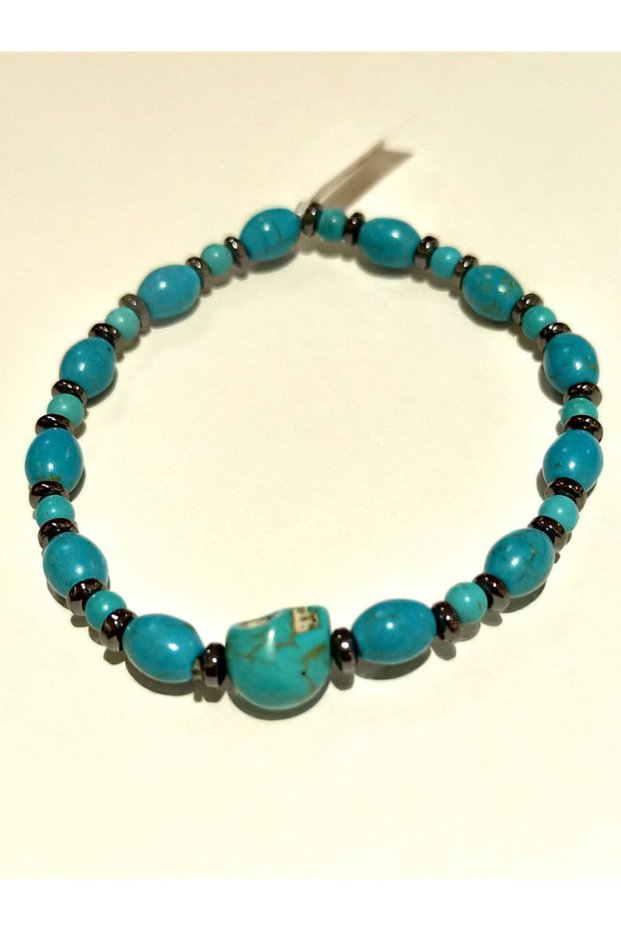 Colorful Elastic Luxurious Figured Flashy Stone Bracelet