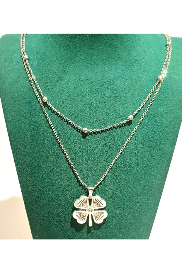 Colorful Silver Color Luxurious Figured Flashy Necklace