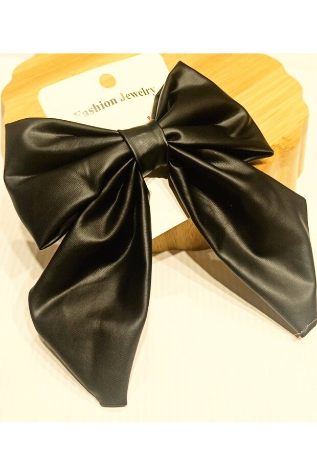 Matte Black Luxury Flashy Bow Clip Buckle