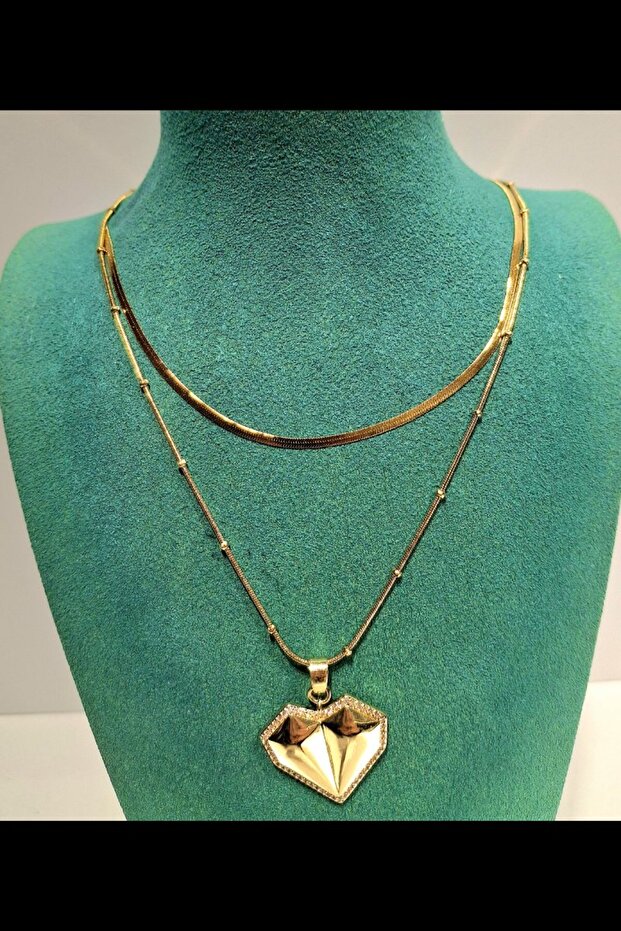 Luxurious Figured Shiny Anti-Tarnish Steel Necklace