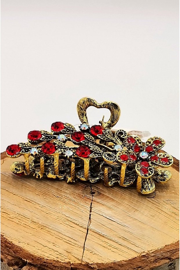 Cast Metal Colored Stone Luxury Buckle
