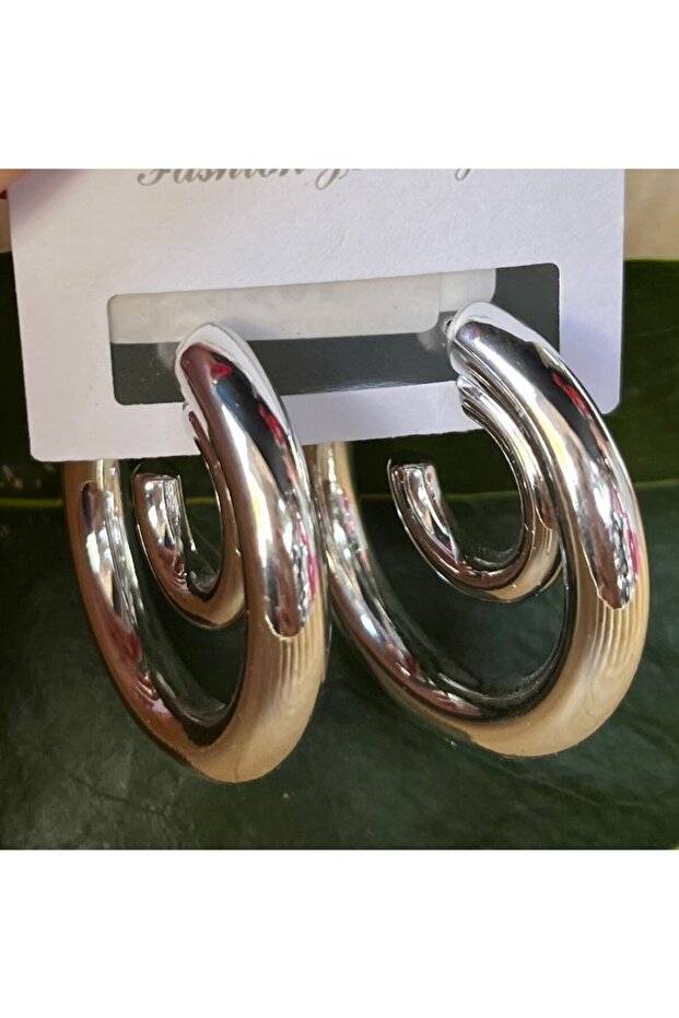 Silver Color Luxury Flashy Earrings