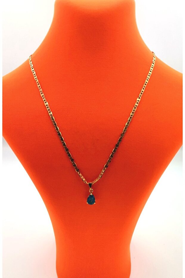 Gold Color Chain Figured Tarnish-Resistant Special Design Necklace