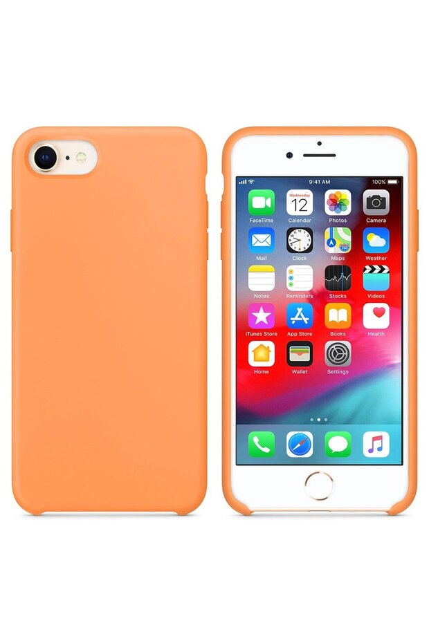 Apple iPhone Se 2020 Six Open Liquit Launch Silicone Amber Orange
