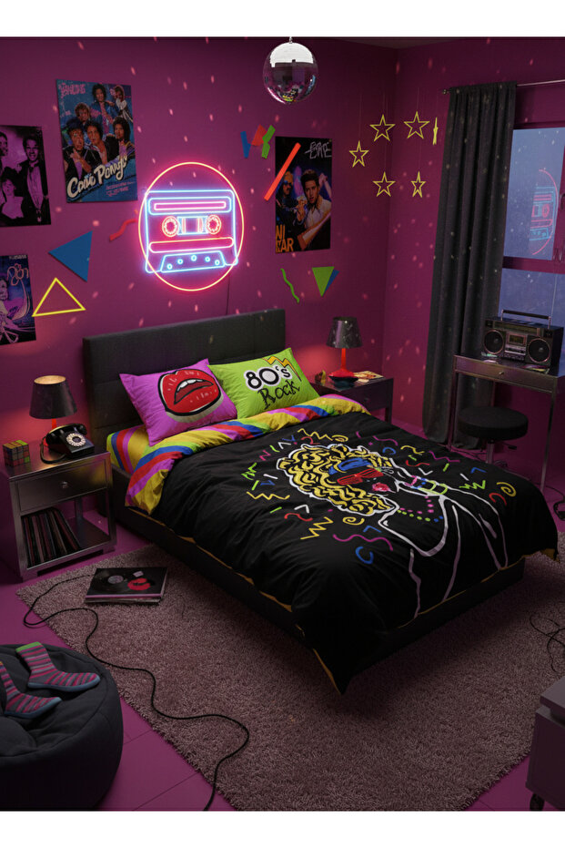 80's Double Bedding Set - 3