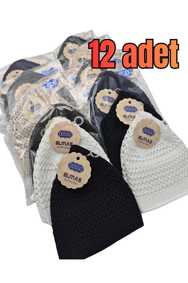 Full Cotton Soft Prayer Cap - Diamond Prayer Cap
