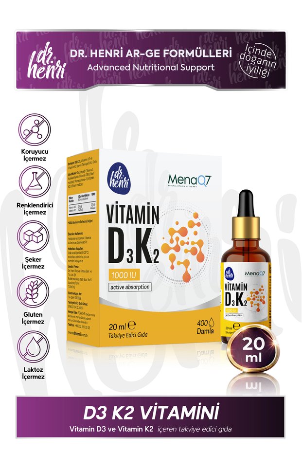 D3 K2 Vitamin 20 ml