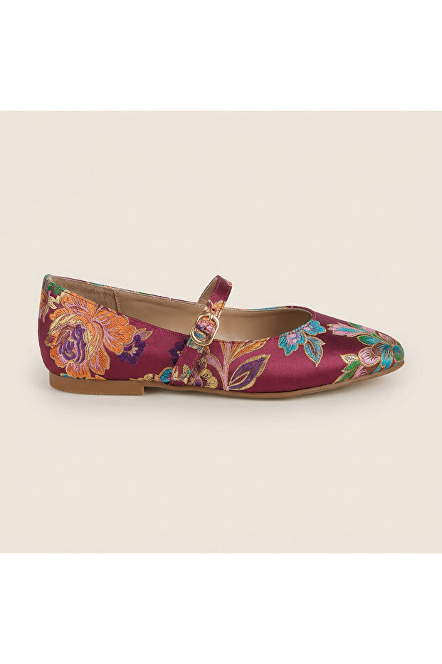 Valley Ethnic Pattern Ballet Flats - 7