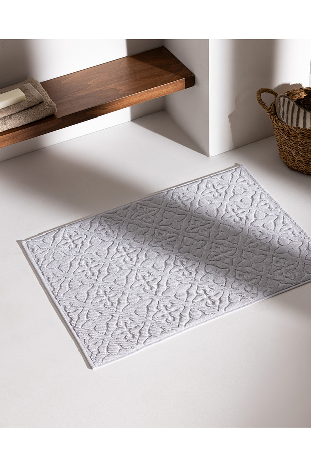 Rachel 100% Cotton Foot Towel - Gray - 50X70 cm