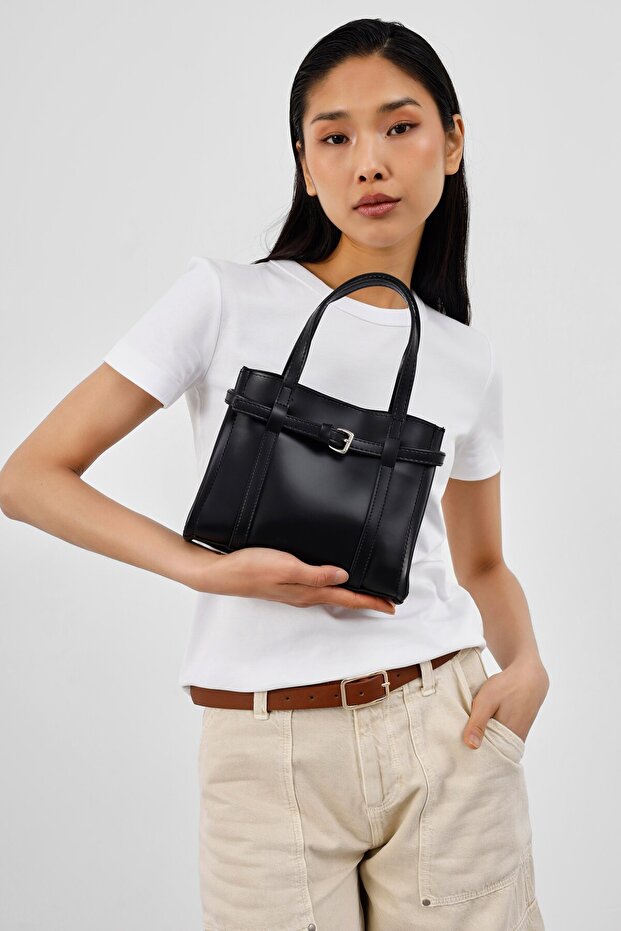Bliss Chic Hand and Crossbody Bag Black