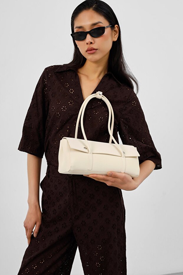 Mari vintage baguette bag butter yellow