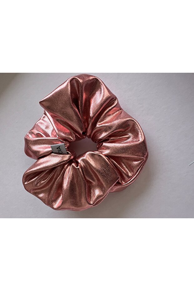 Shiny Scrunchie Hair Clip, Donut Hair Clip