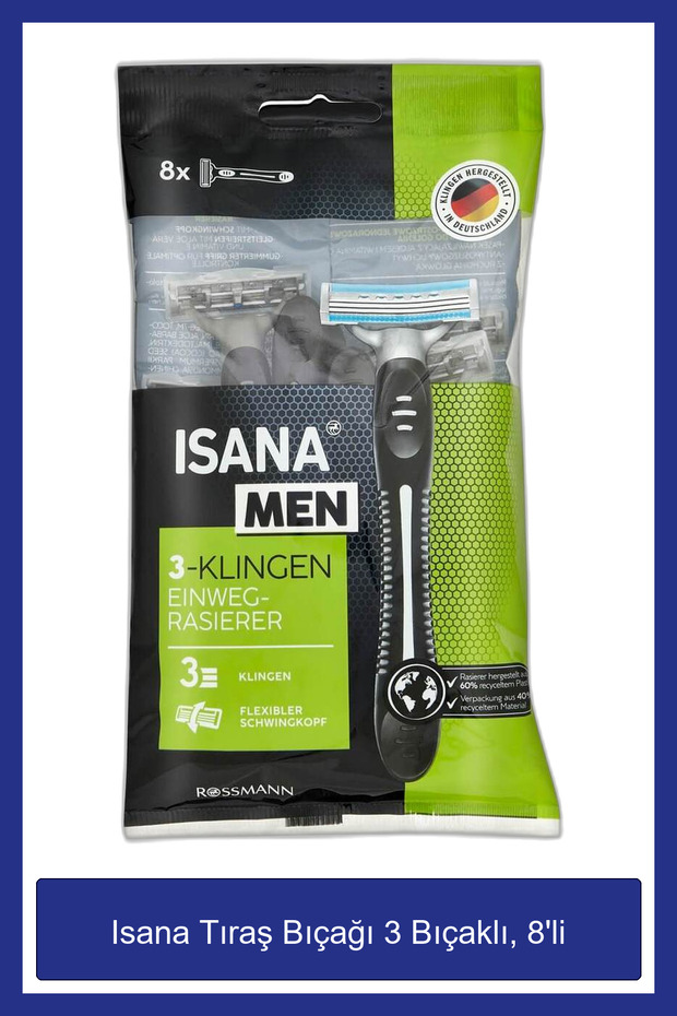 Tıraş Bıçağı 3 Bıçaklı, 8'li - 1