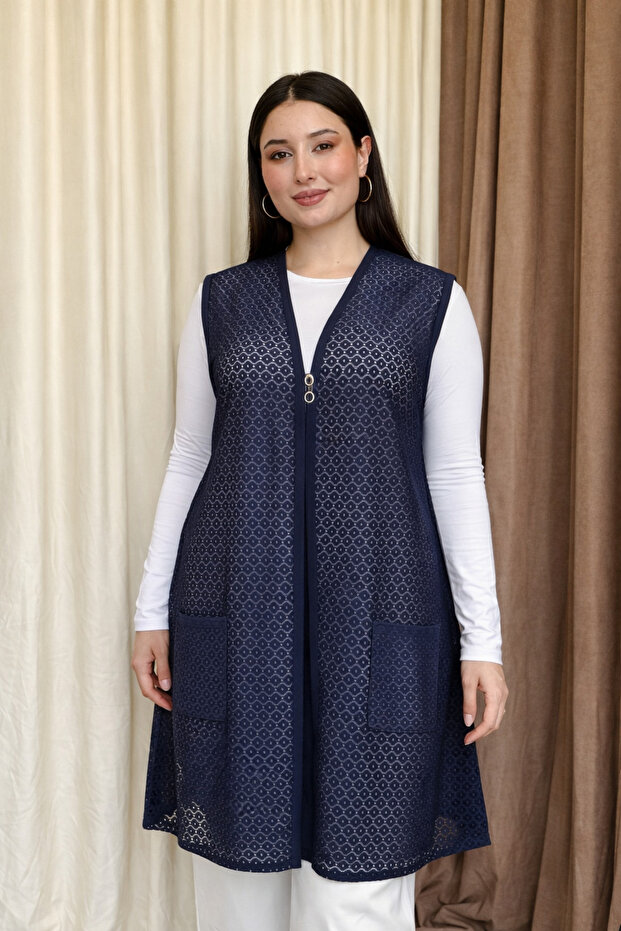 Women's B.Size Lace Long Vest 260