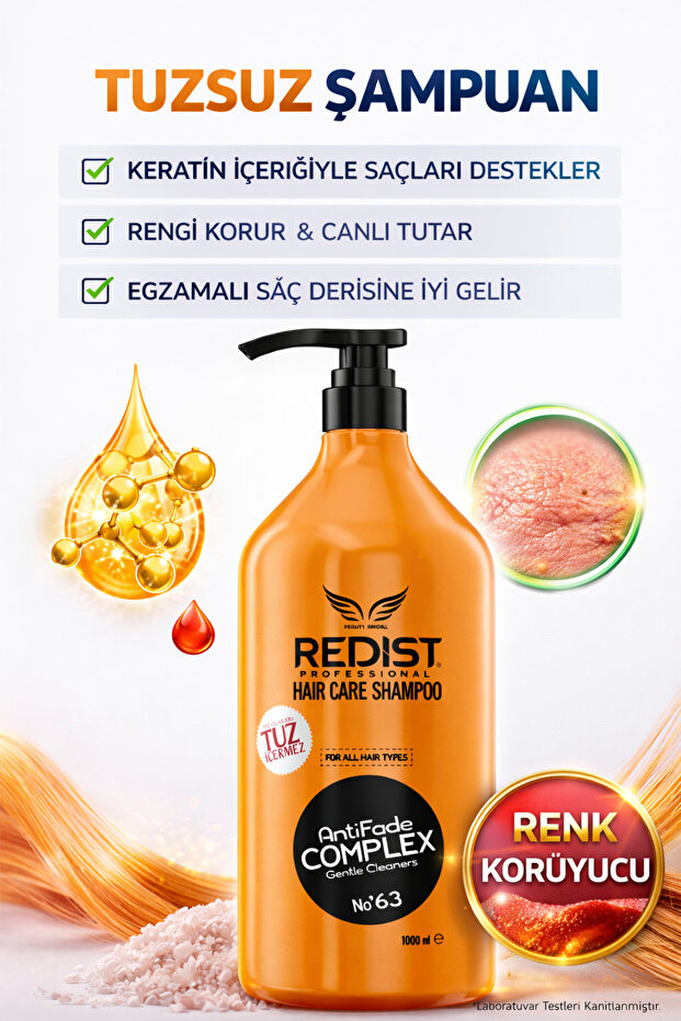 Redist Tuzsuz Şampuan Dökülme Ve Egzamaya Karşı Etkili Keratin Sonrasi Bakim – 1000 ml