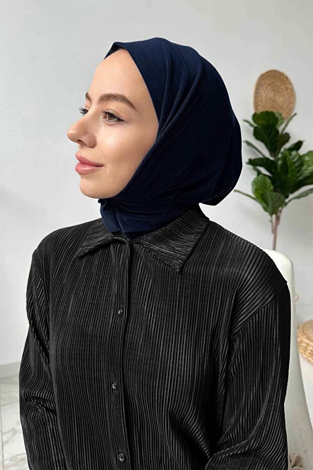 قبعة بمشبك - أزرق داكن