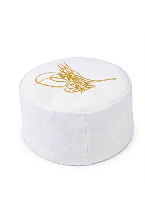 Tughra Embroidered Mold Prayer Skullcap