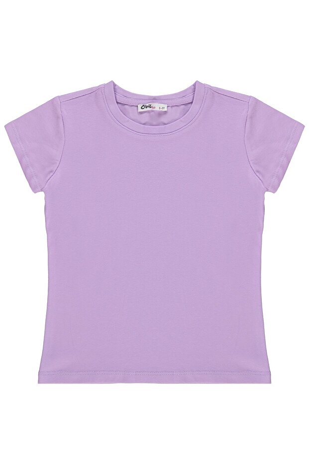 Basic 2-5 Years Old T-Shirt - Lilac 4-5 Years Old