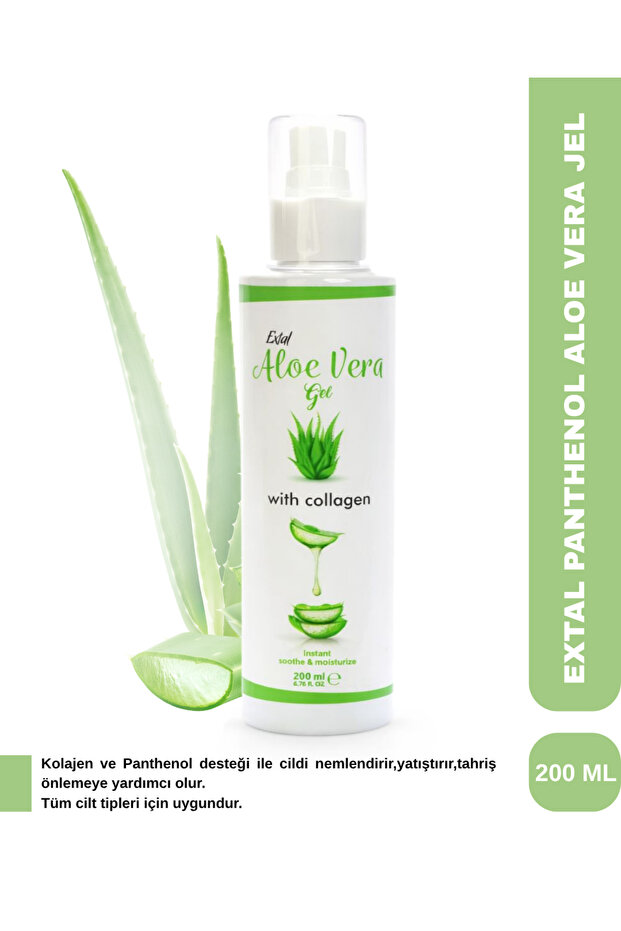 Aloe Vera Gel after Sun Moisturizing Soothing Collagen Supported Formula 200 ml