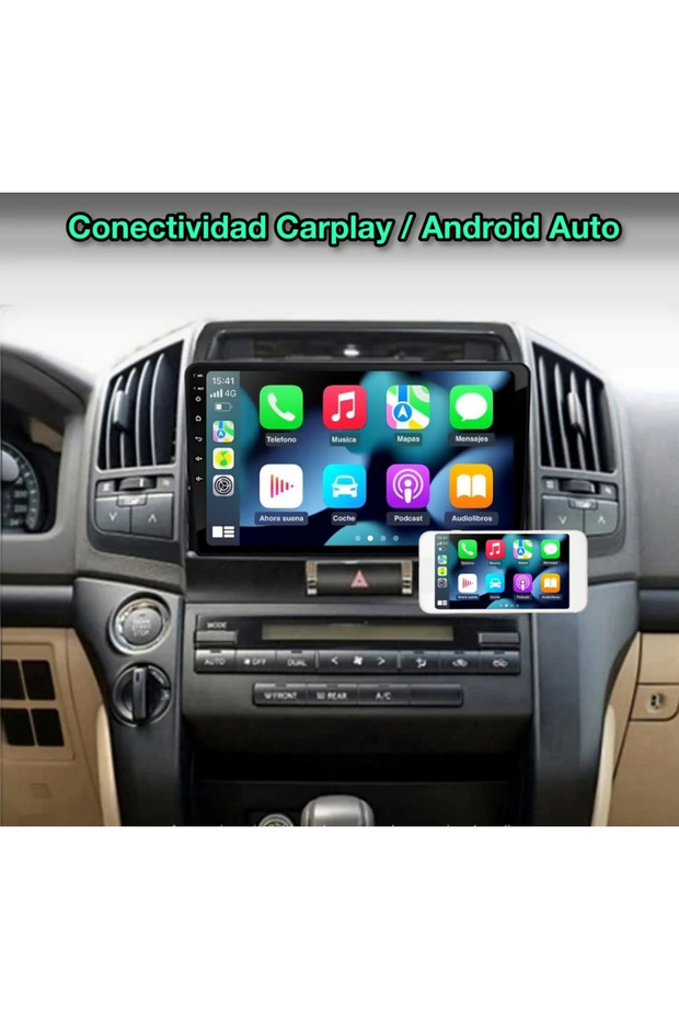 Land Cruiser android screen gxr 2007-2015 carplay android auto reverse camera