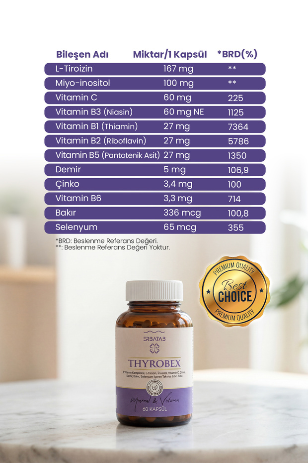 Thyrobex Multivitamin & Mineral 60 Kapsül - 3