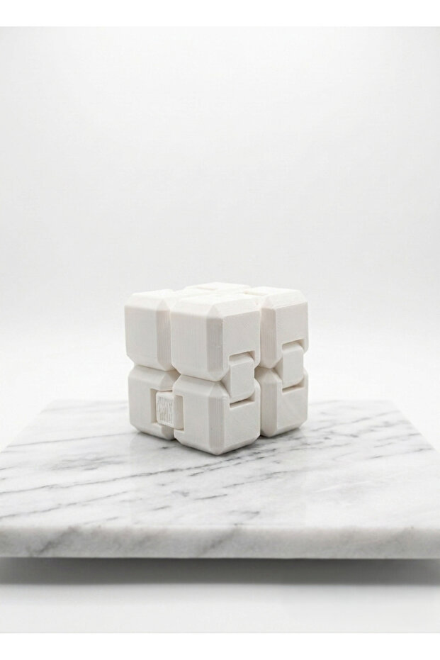 Infinity Cube Endless Stress Cube - Endless Loop Toy - White - 4