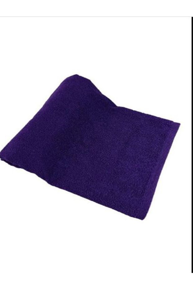 3 Pieces Purple Microfiber Hand Face Hairdresser Sports Towel Hair Dye Captive 50x90 Cm