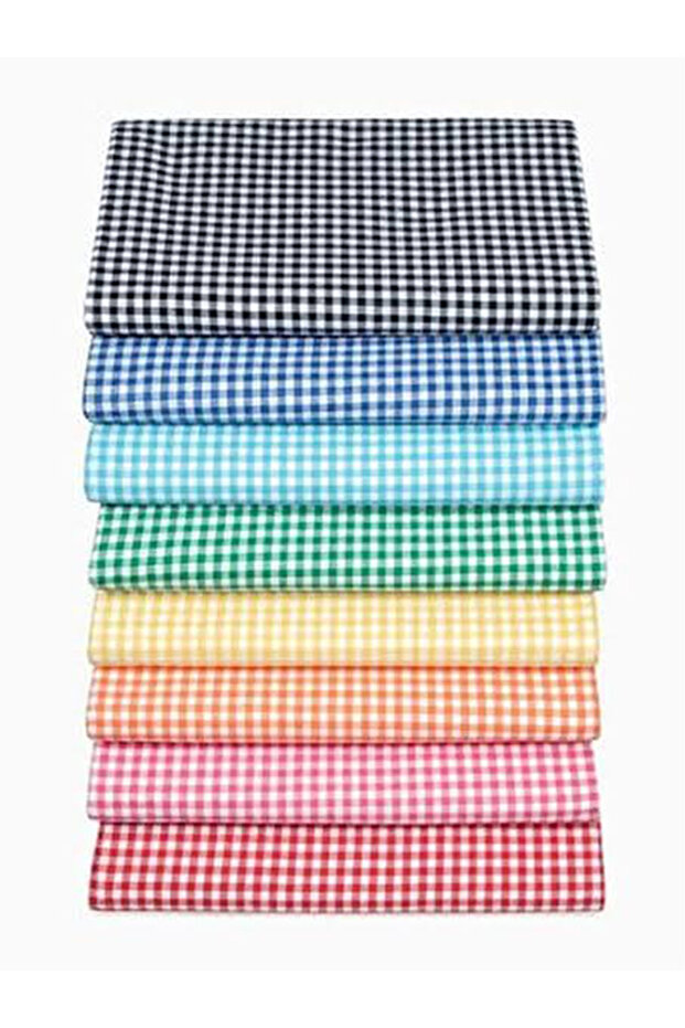 Piti Checkered Cotton Tablecloth Picnic Cloth Nostalgic Cover Dried Rose