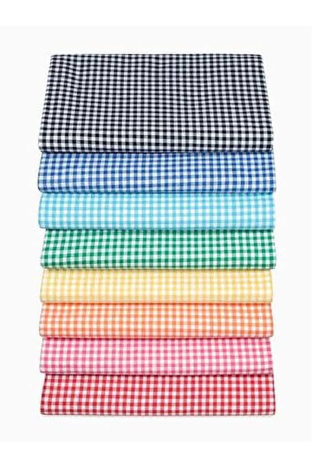 Piti Checkered Cotton Tablecloth Picnic Cloth Nostalgic Cloth PINK