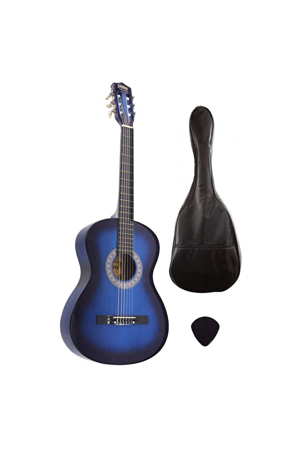 JWIN CG-3802 Klasik Gitar 38" (Kılıf + Pena) - Mavi