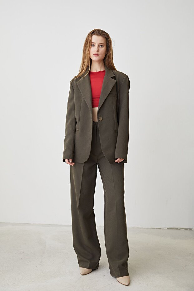 Palazzo Set-Khaki