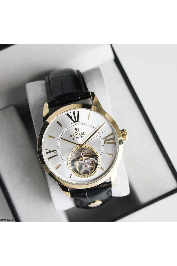 Rwa148119 Leather Cord Automatic Men Wristwatch