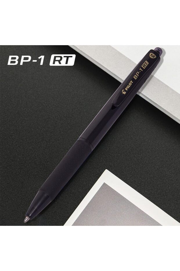 BP-1 RT-M-B Medium Retractable Ball Pen, 0.7mm, Black, Box of 12