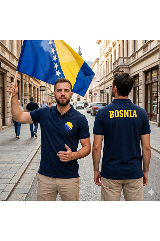 Bosnia Polo Collar T-Shirt