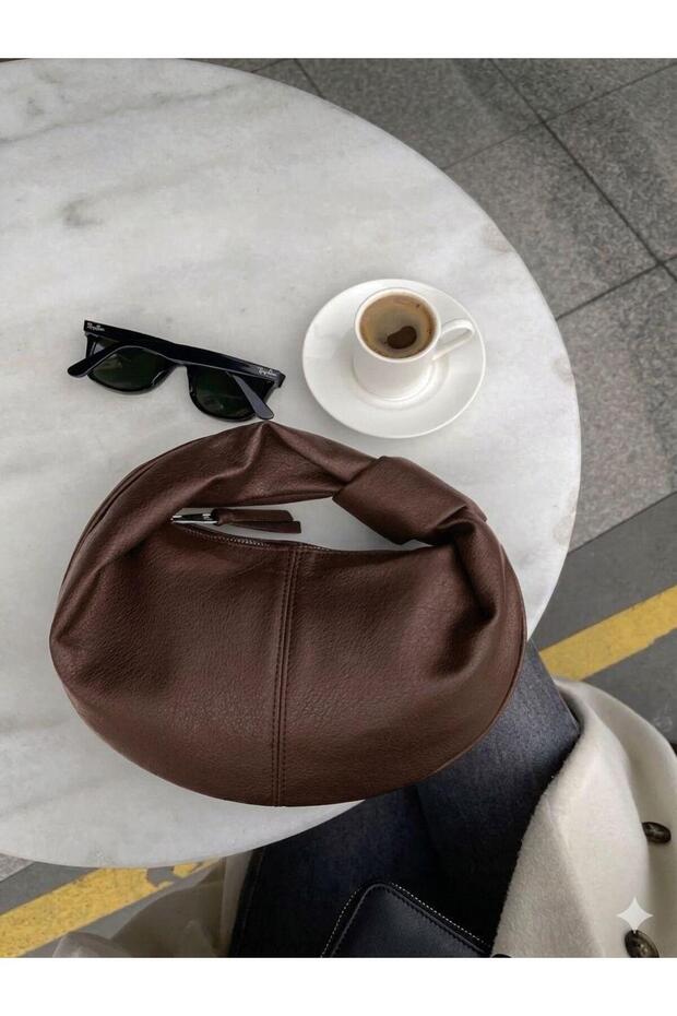Knot Detailed Hobo Bag 29X20Cm