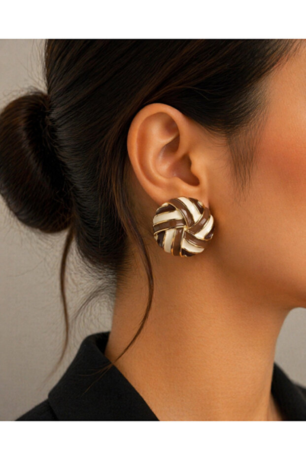 Women's Earrings - Vintage Button Style Earrings