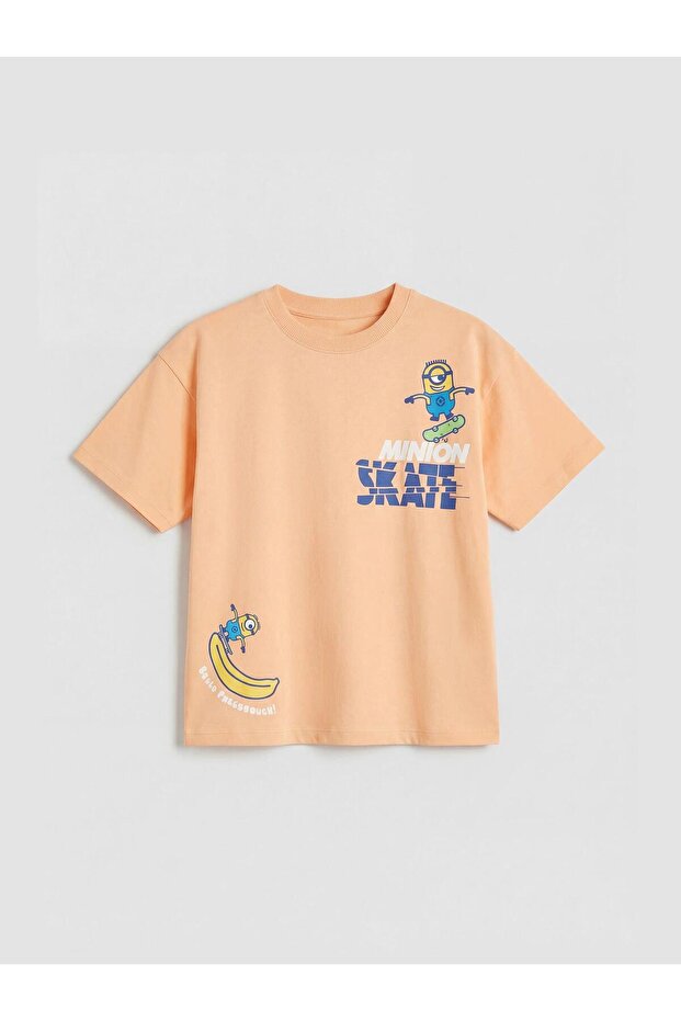 Boy's Minions Printed Loose Fit T-Shirt (S6)
