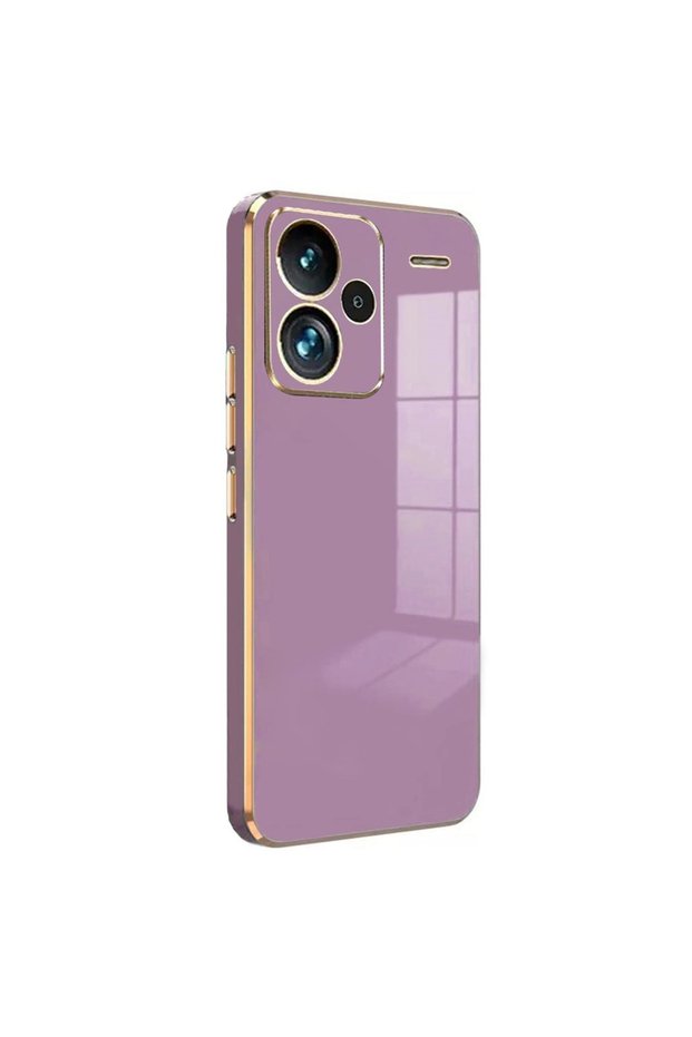 Xiaomi Redmi Note 13 Pro Plus Case Volet Silicone - Purple