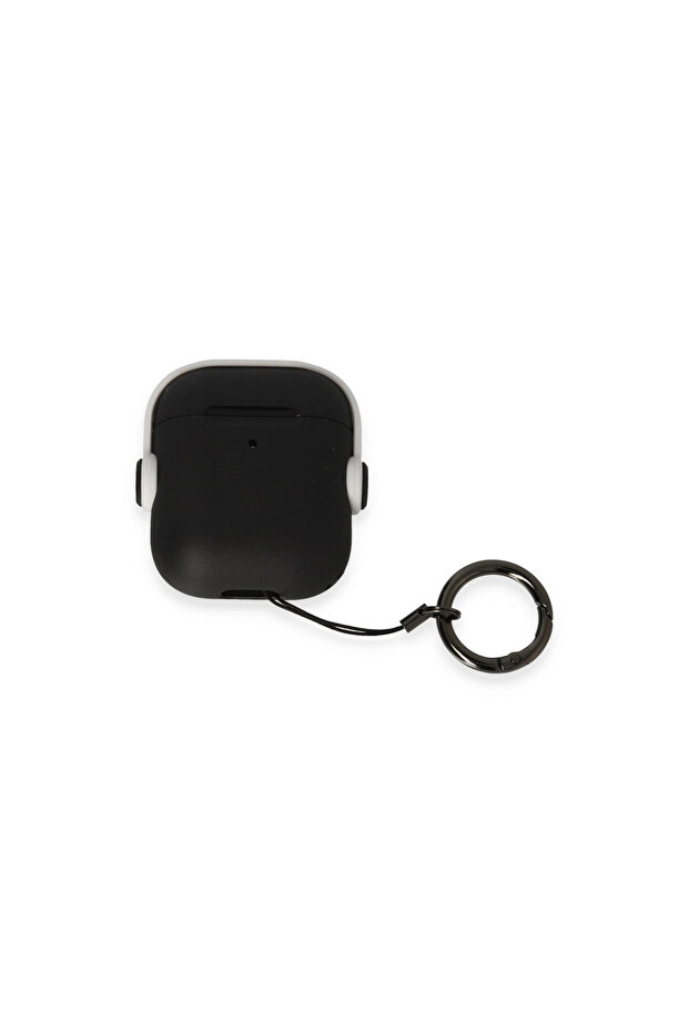 حافظة رائعة لسماعات Airpods 2 (الجيل الثاني) - أسود-أبيض ILKEL-RSITDK4