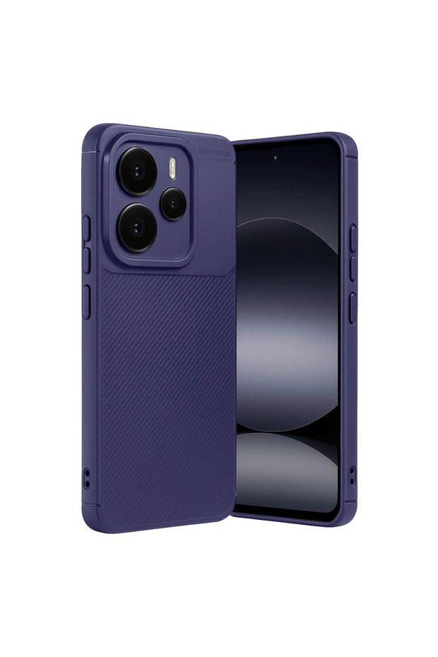 Xiaomi Note 14 5g Auto Focus Carbon Cover - Navy Blue