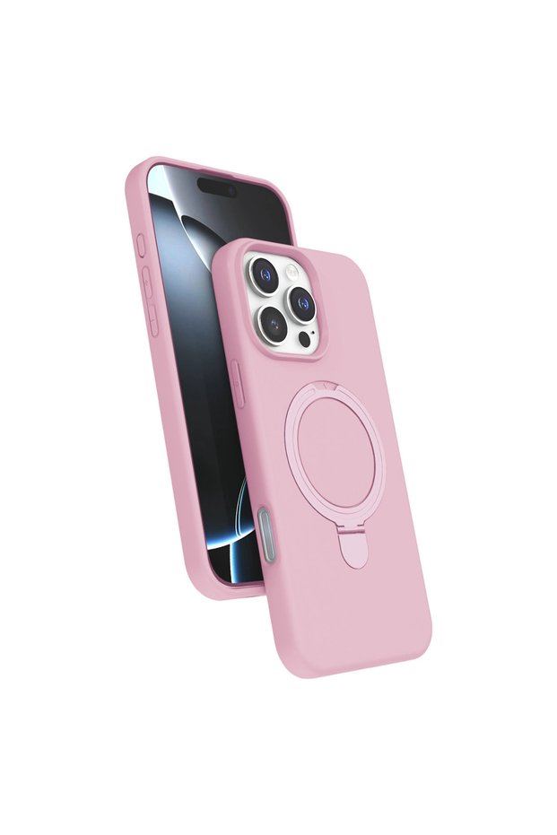 Apple iPhone 16 Pro Regal Magsafe Stand Cover - Light Pink