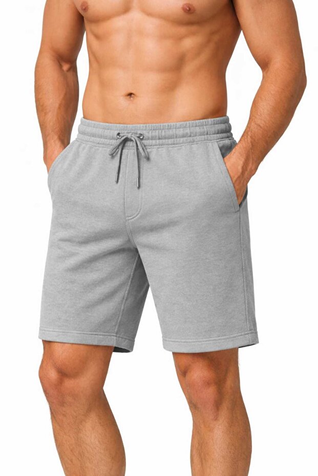 MODA İLEMA Erkek Şort Spor Pamuklu Rahat Kalıp Cepli Yazlık Şort S-7XL Büyük Beden 5 Renk