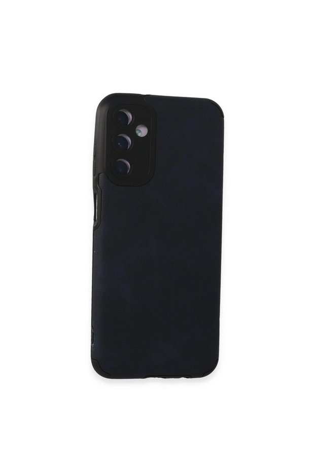 Samsung Galaxy M14 5g Case Loop Leather Silicone - Navy Blue