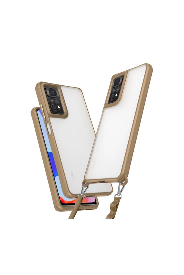 حافظة هاتف Xiaomi Redmi Note 11 Pro حافظة سيليكون بنتا - تيتانيوم صحراوي