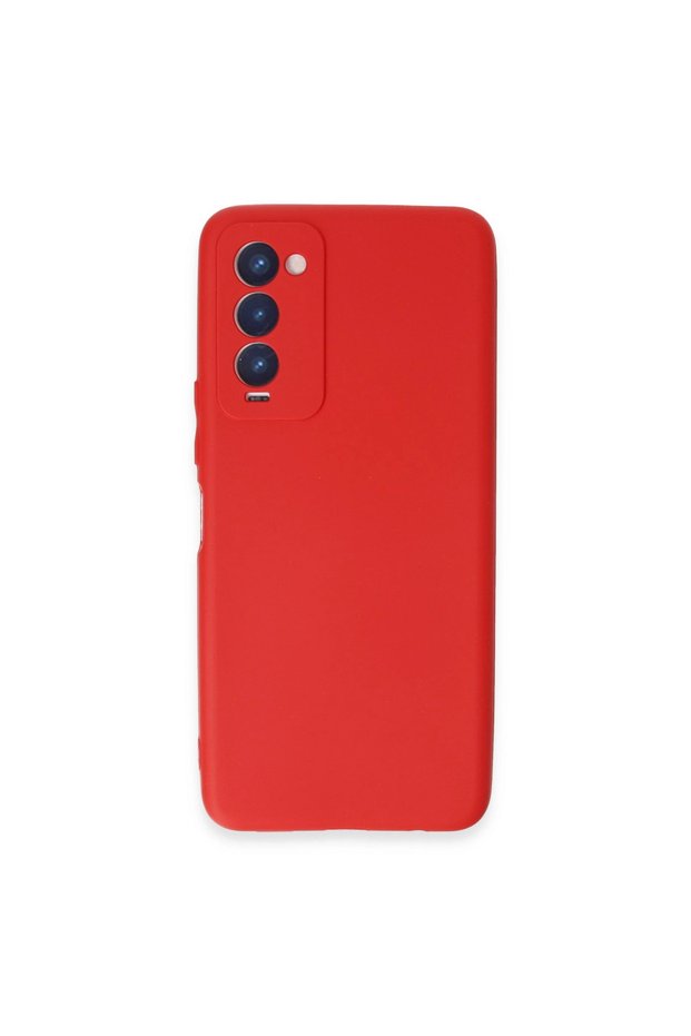 Tecno camon 18 case first silicone - red