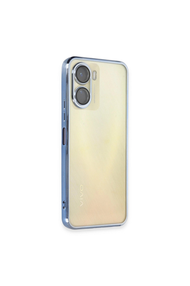 Vivo Y16 Case Silicone with Razer Lens - Light Blue