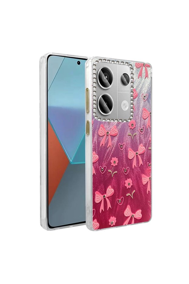 غطاء حماية لهاتف Xiaomi Redmi Note 13 Pro 4g بنمط مرآة - نمط 3